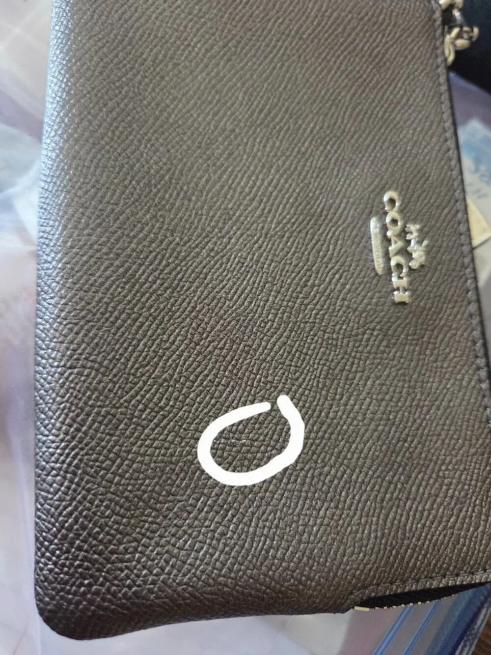 Coach Corner Zip Wristlet